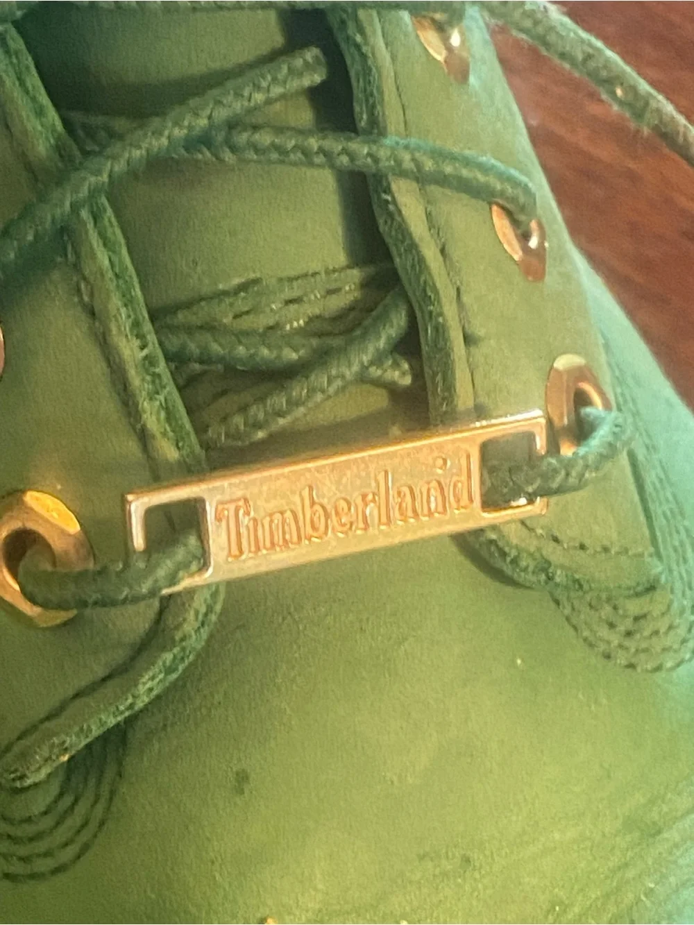 Timberland 6-Inch Premium green Waterproof Boots youth size 2.5